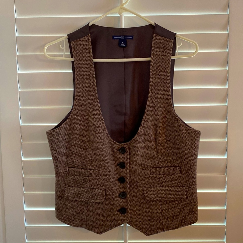 GAP, Women’s, classic, tweed vest, perfect condition size medium